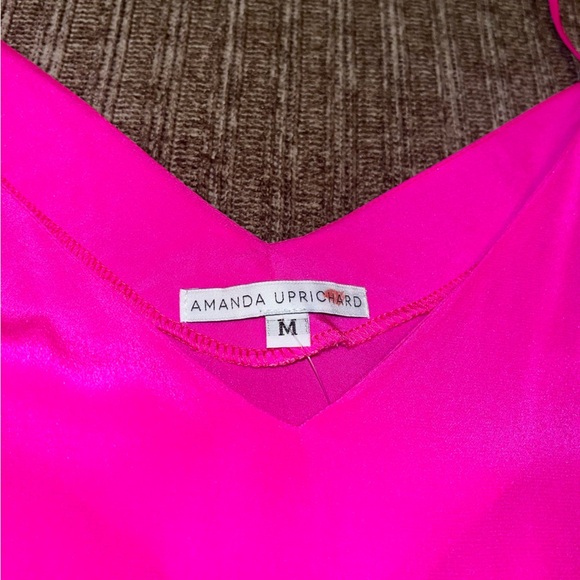 EUC Amanda Uprichard Pink 100% Silk Mini Dress- Medium - Picture 5 of 6